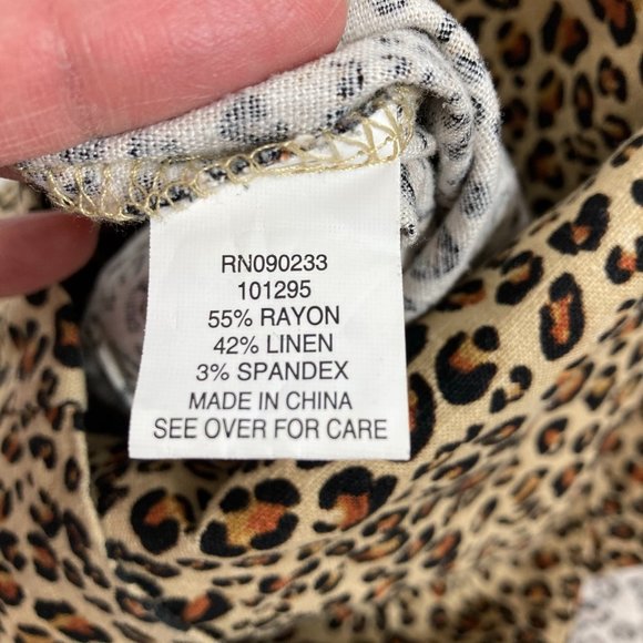 Kendall & Kylie Pacsun Linen Blend Leopard Bodycon - Picture 9 of 9